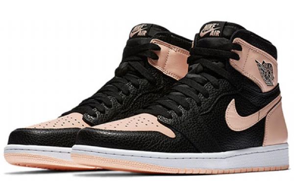 Nike Air Jordan 1 Retro High Tops Og Basketball Shoes Herre Svarte Korall