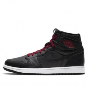 Nike Air Jordan 1 Retro High Tops Og Basketball Shoes Herre Svarte Rød