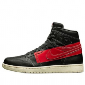 Nike Air Jordan 1 Retro High Tops Og Basketball Shoes Herre Svarte Rød