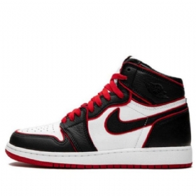 Nike Air Jordan 1 Retro High Tops Og Bg Basketball Shoes Herre Svarte Hvite