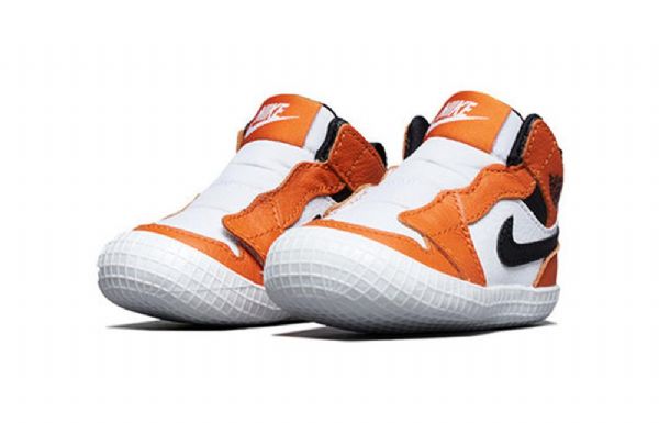 Nike Air Jordan 1 Retro High Tops Og Cb Sko Barn Hvite Oransje