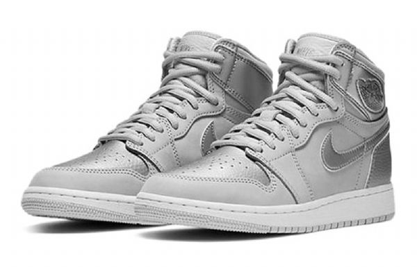Nike Air Jordan 1 Retro High Tops Og Co.jp Gs Basketsko Herre Grå