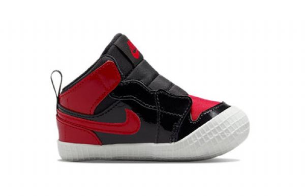 Nike Air Jordan 1 Retro High Tops Og Crib Sko Barn Hvite Rød