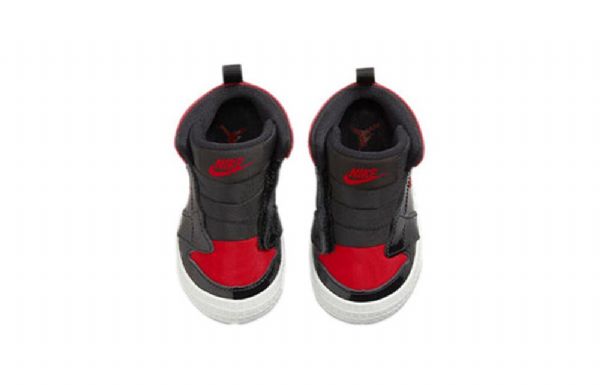 Nike Air Jordan 1 Retro High Tops Og Crib Sko Barn Hvite Rød
