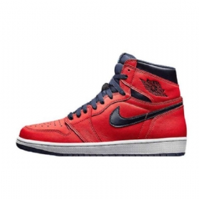 Nike Air Jordan 1 Retro High Tops Og David Letterman Sko Herre Rød Marineblå