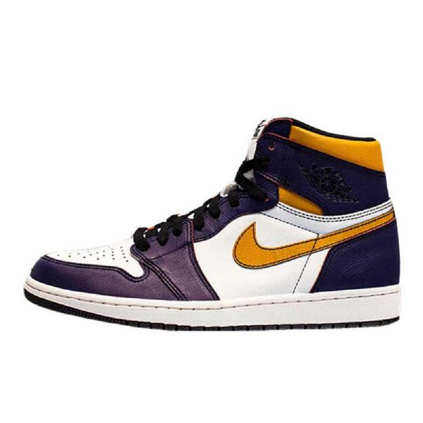 Nike Air Jordan 1 Retro High Tops Og Defiant Sb La To Chicago Sko Herre Lilla Hvite