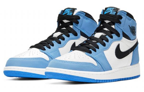 Nike Air Jordan 1 Retro High Tops Og Gs Basketsko Herre Blå