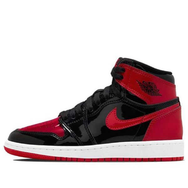 Nike Air Jordan 1 Retro High Tops Og Gs Basketsko Herre Hvite Rød