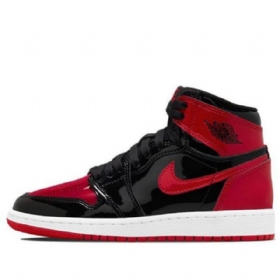 Nike Air Jordan 1 Retro High Tops Og Gs Basketsko Herre Hvite Rød