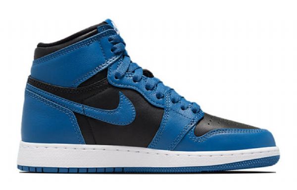 Nike Air Jordan 1 Retro High Tops Og Gs Basketsko Herre Mørke Blå