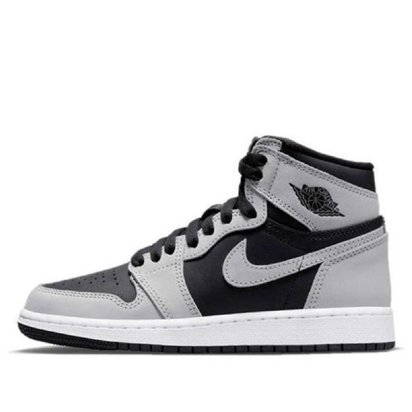Nike Air Jordan 1 Retro High Tops Og Gs Basketsko Herre Svarte Grå
