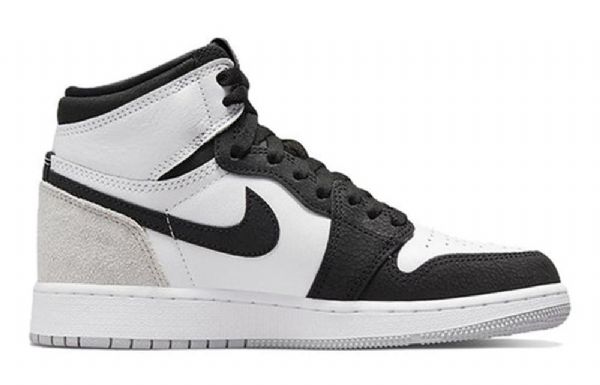 Nike Air Jordan 1 Retro High Tops Og Gs Basketsko Herre Svarte Grå