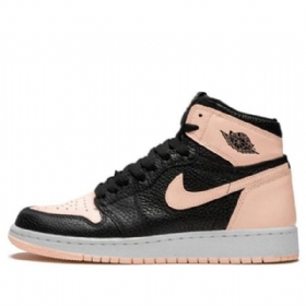 Nike Air Jordan 1 Retro High Tops Og Gs Basketsko Herre Svarte Korall