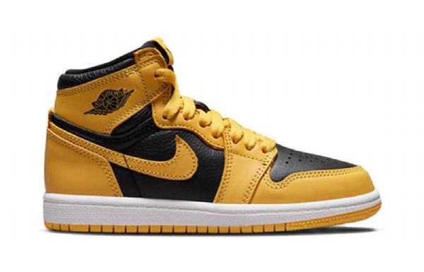 Nike Air Jordan 1 Retro High Tops Og Ps Basketball Shoes Herre Gul Hvite