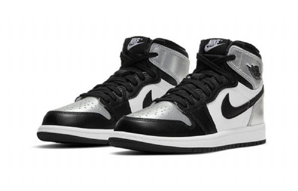 Nike Air Jordan 1 Retro High Tops Og Ps Basketball Shoes Herre Sølv