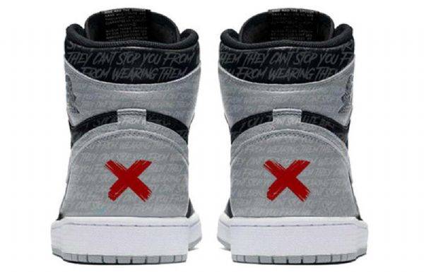 Nike Air Jordan 1 Retro High Tops Og Rebellionaire Basketball Shoes Herre Svarte Grå
