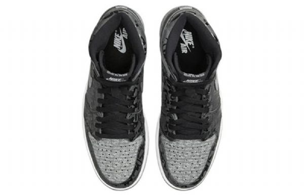 Nike Air Jordan 1 Retro High Tops Og Rebellionaire Basketball Shoes Herre Svarte Grå