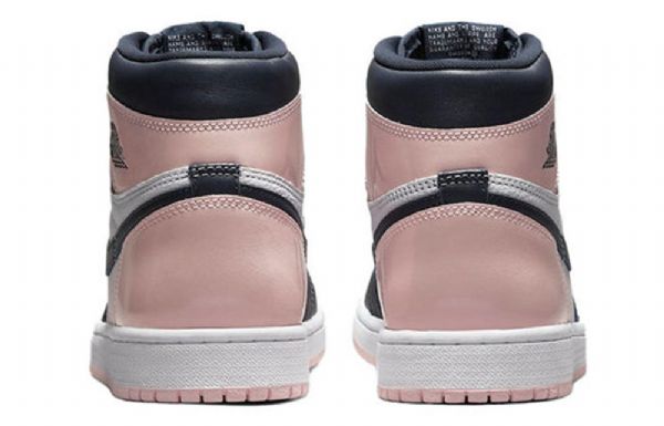 Nike Air Jordan 1 Retro High Tops Og Se Basketball Shoes Dame Marineblå Rosa Hvite