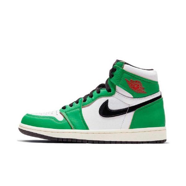 Nike Air Jordan 1 Retro High Tops Og Sko Dame Grønn Hvite