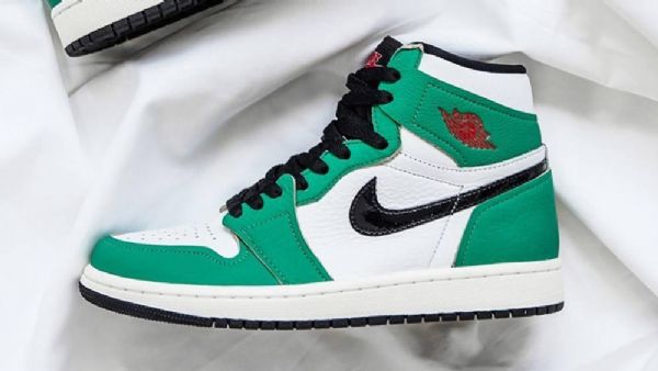 Nike Air Jordan 1 Retro High Tops Og Sko Dame Grønn Hvite