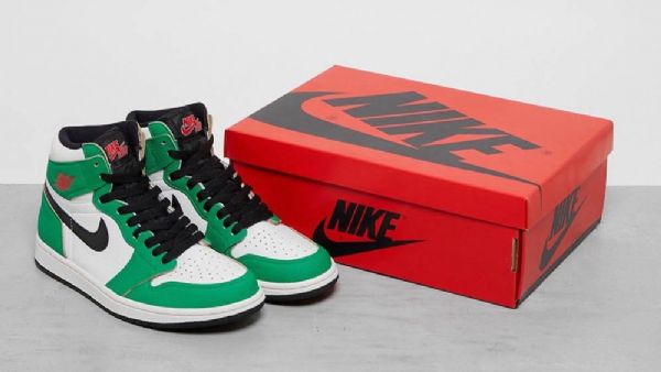 Nike Air Jordan 1 Retro High Tops Og Sko Dame Grønn Hvite