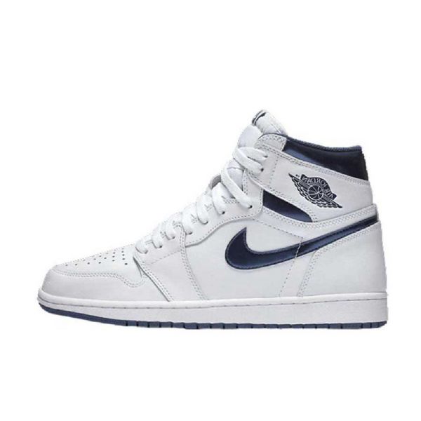 Nike Air Jordan 1 Retro High Tops Og Sko Herre Marineblå