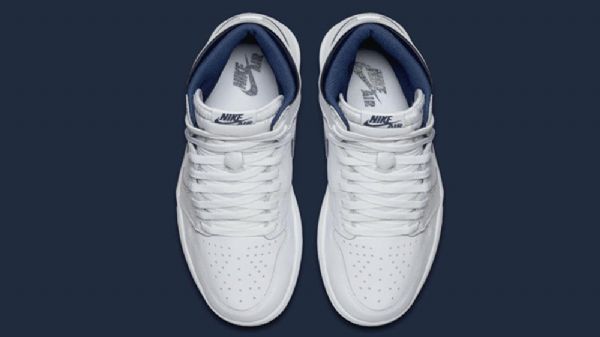 Nike Air Jordan 1 Retro High Tops Og Sko Herre Marineblå