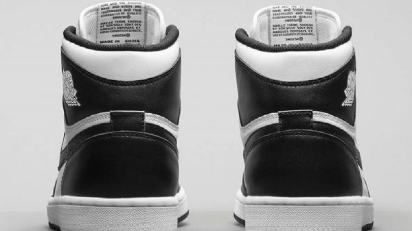 Nike Air Jordan 1 Retro High Tops Og Sko Herre Svarte Hvite