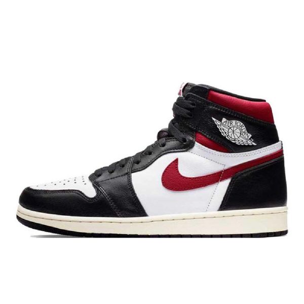 Nike Air Jordan 1 Retro High Tops Og Sko Herre Svarte Rød