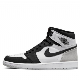 Nike Air Jordan 1 Retro High Tops Og Stage Haze Basketball Shoes Herre Svarte Grå