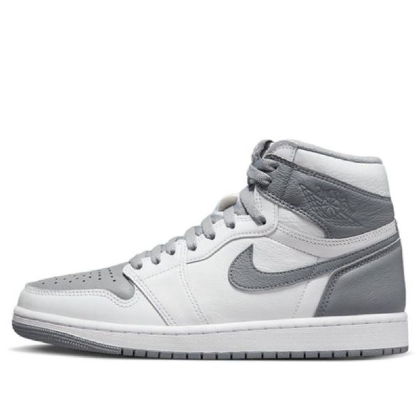 Nike Air Jordan 1 Retro High Tops Og Stealth Basketball Shoes Herre Grå Hvite