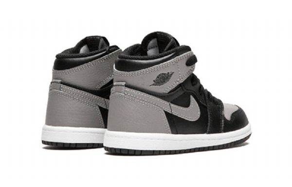 Nike Air Jordan 1 Retro High Tops Og Td Basketball Shoes Barn Svarte Grå
