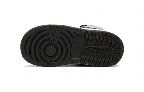 Nike Air Jordan 1 Retro High Tops Og Td Basketball Shoes Barn Svarte Grå