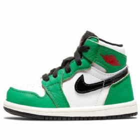 Nike Air Jordan 1 Retro High Tops Og Td Sko Barn Grønn
