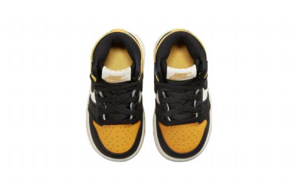 Nike Air Jordan 1 Retro High Tops Og Td Sko Barn Gul
