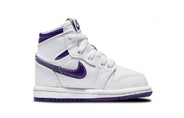 Nike Air Jordan 1 Retro High Tops Og Td Sko Barn Lilla