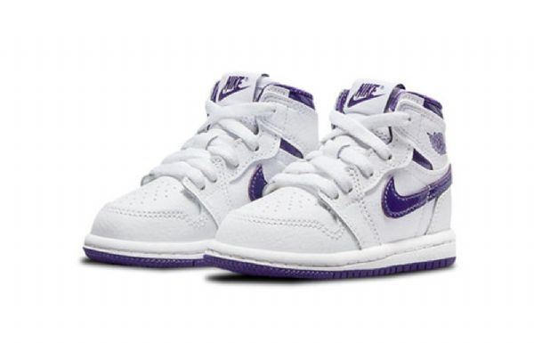 Nike Air Jordan 1 Retro High Tops Og Td Sko Barn Lilla