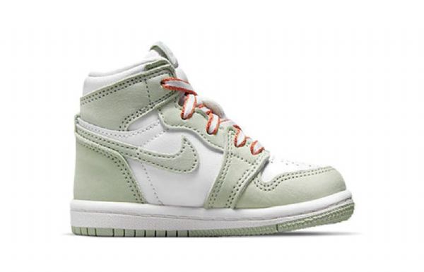Nike Air Jordan 1 Retro High Tops Og Td Sko Barn Mint Hvite
