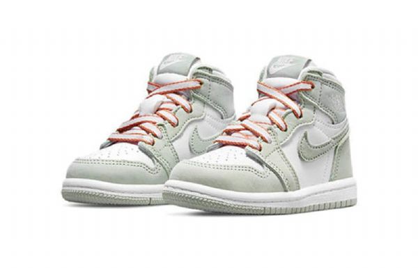 Nike Air Jordan 1 Retro High Tops Og Td Sko Barn Mint Hvite