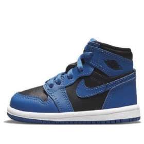 Nike Air Jordan 1 Retro High Tops Og Td Sko Barn Mørke Blå