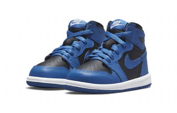 Nike Air Jordan 1 Retro High Tops Og Td Sko Barn Mørke Blå