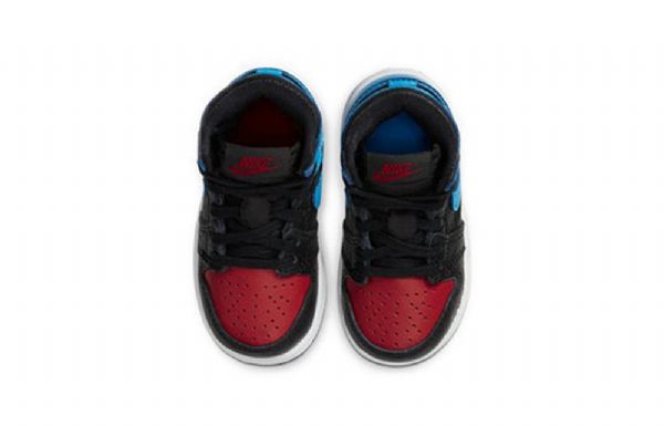 Nike Air Jordan 1 Retro High Tops Og Td Sko Barn Svarte Blå