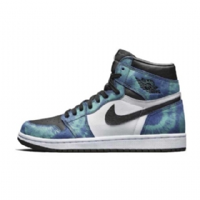 Nike Air Jordan 1 Retro High Tops Og Tie Dye Sko Herre Multicolor