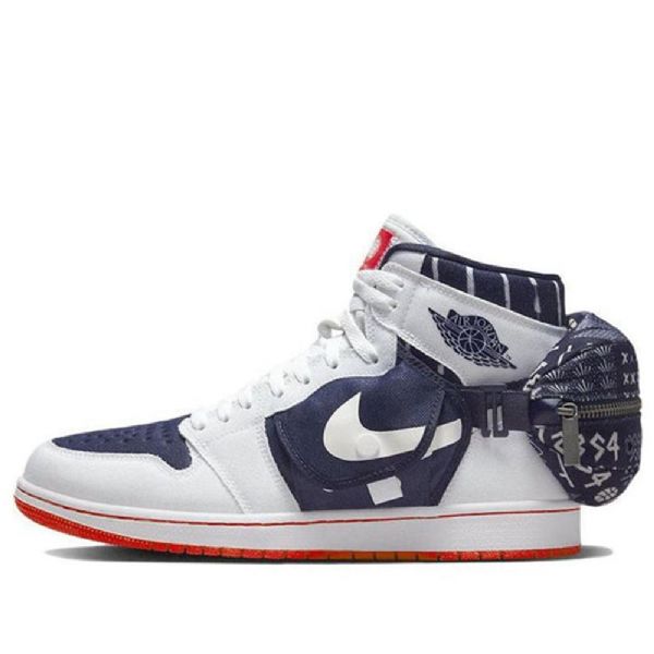 Nike Air Jordan 1 Retro High Tops Og Utility Basketball Shoes Herre Marineblå