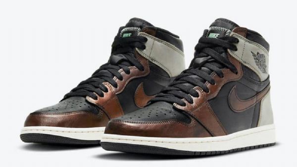 Nike Air Jordan 1 Retro High Tops Patina Sko Herre Multicolor