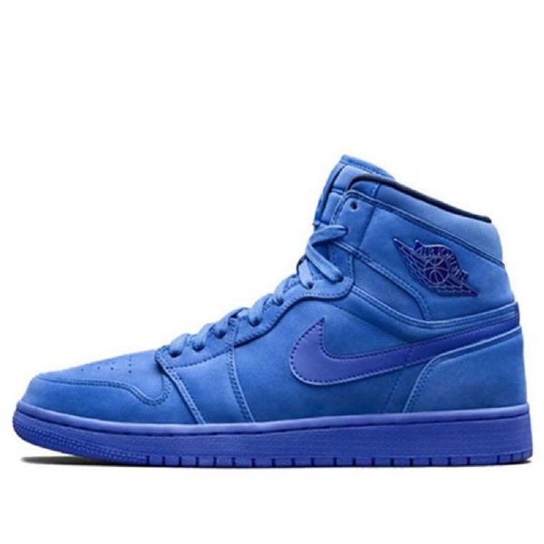 Nike Air Jordan 1 Retro High Tops Premium Basketball Shoes Dame Blå