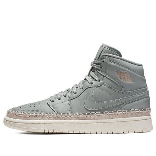 Nike Air Jordan 1 Retro High Tops Premium Basketball Shoes Dame Grønn