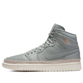 Nike Air Jordan 1 Retro High Tops Premium Basketball Shoes Dame Grønn