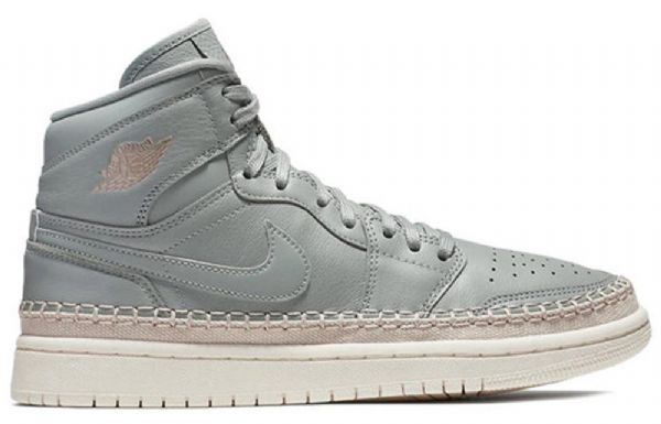 Nike Air Jordan 1 Retro High Tops Premium Basketball Shoes Dame Grønn
