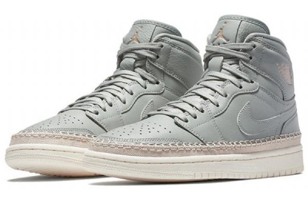 Nike Air Jordan 1 Retro High Tops Premium Basketball Shoes Dame Grønn
